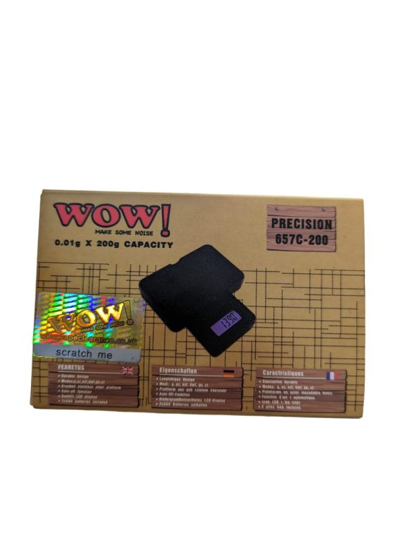Wow scale  0.01g × 200g capacity  1 year warranty