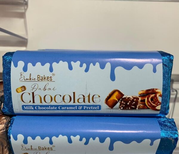 Viral Dubai Chocolate Caramel and Pretzel 75 gram